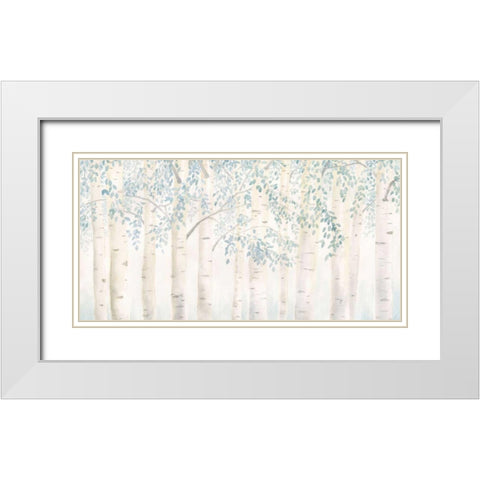 Fresh Forest White Modern Wood Framed Art Print with Double Matting by Wiens, James