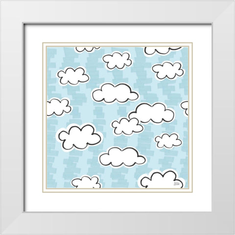 Wild About You Pattern II White Modern Wood Framed Art Print with Double Matting by Averinos, Melissa