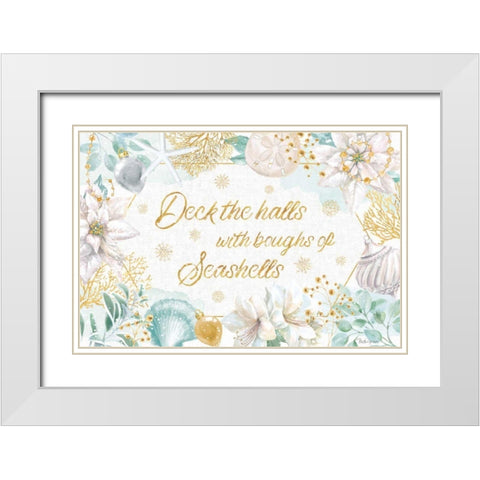 Winter Coast I White Modern Wood Framed Art Print with Double Matting by Grove, Beth