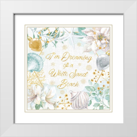 Winter Coast III White Modern Wood Framed Art Print with Double Matting by Grove, Beth
