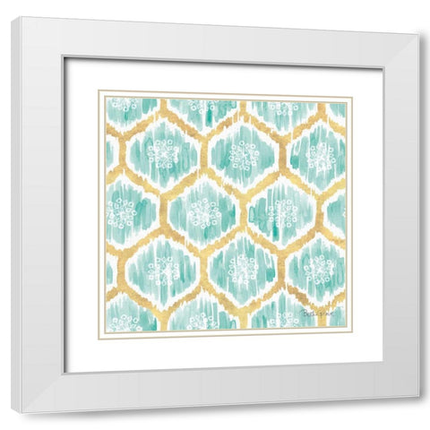 Winter Coast Pattern VA White Modern Wood Framed Art Print with Double Matting by Grove, Beth