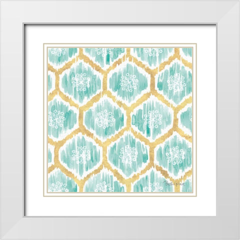 Winter Coast Pattern VA White Modern Wood Framed Art Print with Double Matting by Grove, Beth