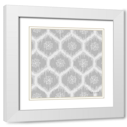 Winter Coast Pattern VE White Modern Wood Framed Art Print with Double Matting by Grove, Beth