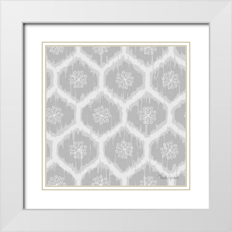 Winter Coast Pattern VE White Modern Wood Framed Art Print with Double Matting by Grove, Beth