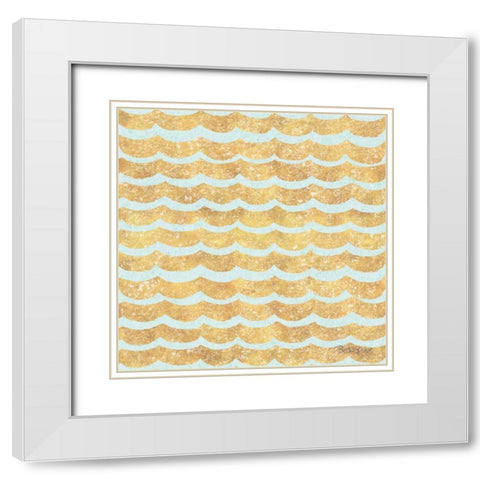 Winter Coast Pattern VIIB White Modern Wood Framed Art Print with Double Matting by Grove, Beth