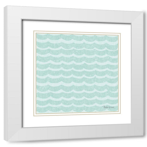 Winter Coast Pattern VIIC White Modern Wood Framed Art Print with Double Matting by Grove, Beth