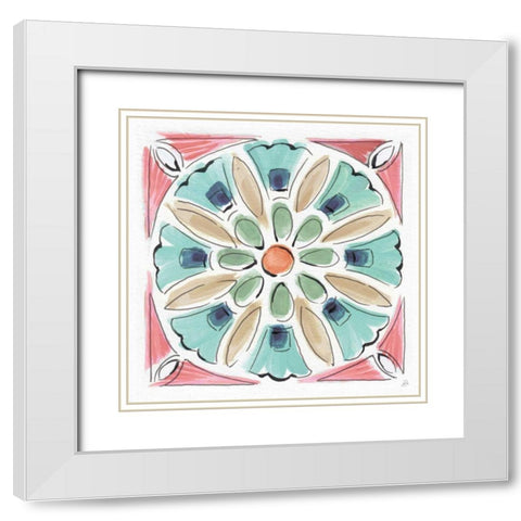 Springtime XI White Modern Wood Framed Art Print with Double Matting by Brissonnet, Daphne