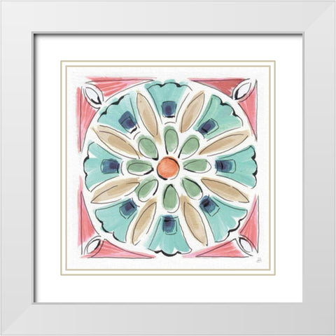 Springtime XI White Modern Wood Framed Art Print with Double Matting by Brissonnet, Daphne