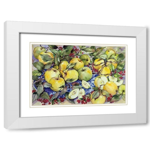 Just Picked White Modern Wood Framed Art Print with Double Matting by McKenna, Kathleen Parr