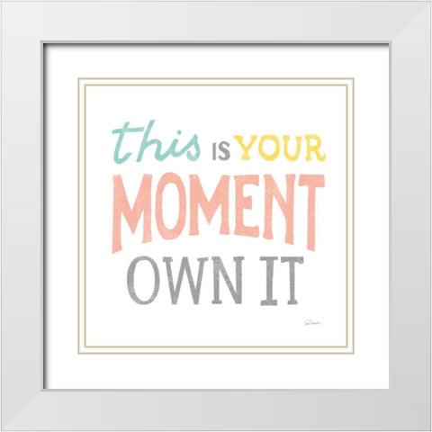 This Moment White Modern Wood Framed Art Print with Double Matting by Schlabach, Sue