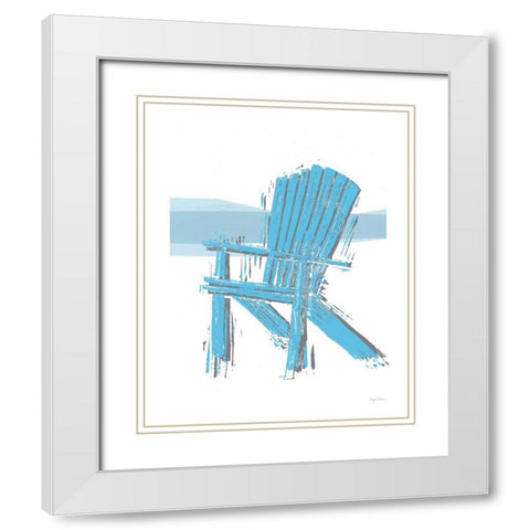 Easy Life III White Modern Wood Framed Art Print with Double Matting by Tillmon, Avery