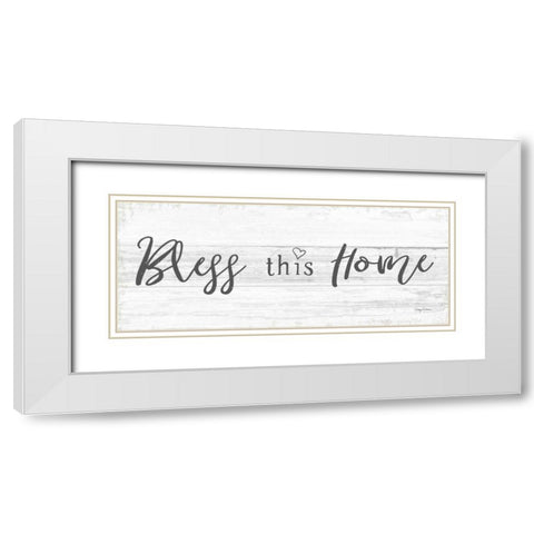 Life at Home X Shiplap White Modern Wood Framed Art Print with Double Matting by Tillmon, Avery