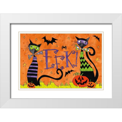 Spooky Fun II White Modern Wood Framed Art Print with Double Matting by Tavoletti, Anne