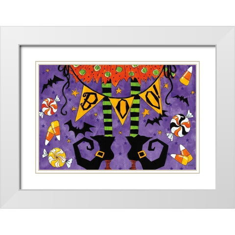 Spooky Fun III White Modern Wood Framed Art Print with Double Matting by Tavoletti, Anne