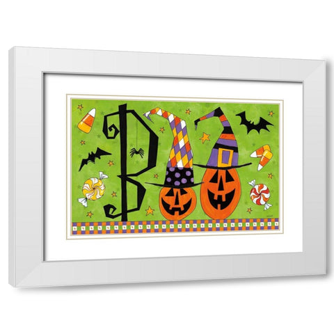 Spooky Fun IV White Modern Wood Framed Art Print with Double Matting by Tavoletti, Anne