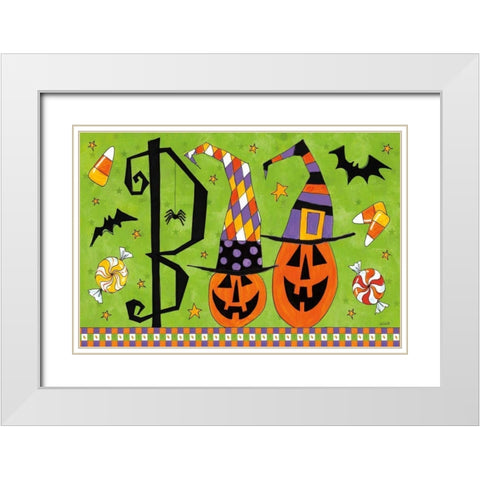 Spooky Fun IV White Modern Wood Framed Art Print with Double Matting by Tavoletti, Anne
