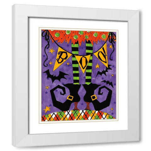 Spooky Fun VII White Modern Wood Framed Art Print with Double Matting by Tavoletti, Anne