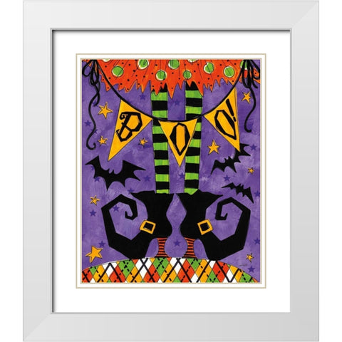 Spooky Fun VII White Modern Wood Framed Art Print with Double Matting by Tavoletti, Anne
