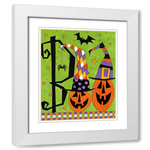 Spooky Fun VIII White Modern Wood Framed Art Print with Double Matting by Tavoletti, Anne