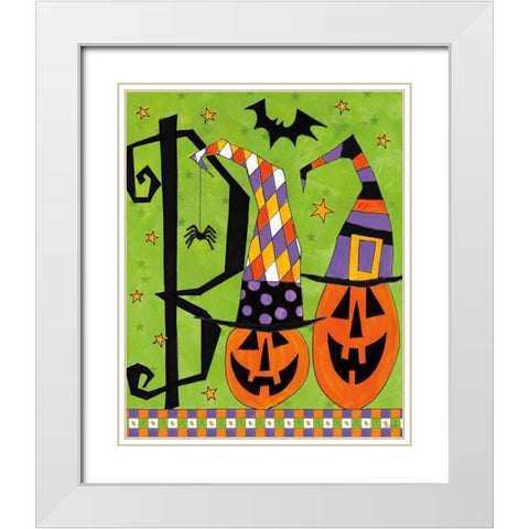 Spooky Fun VIII White Modern Wood Framed Art Print with Double Matting by Tavoletti, Anne