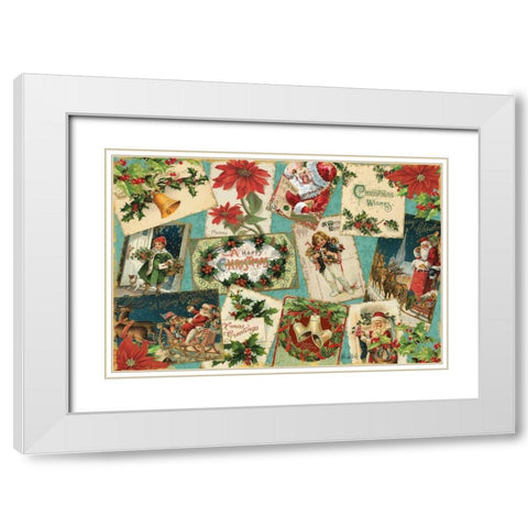 Nostalgic Holiday I White Modern Wood Framed Art Print with Double Matting by Pertiet, Katie