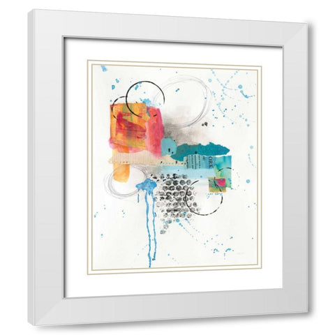 Abstract Skyline I White Modern Wood Framed Art Print with Double Matting by Prahl, Courtney