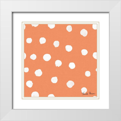 Whale Tale Pattern IID White Modern Wood Framed Art Print with Double Matting by Zaman, Farida