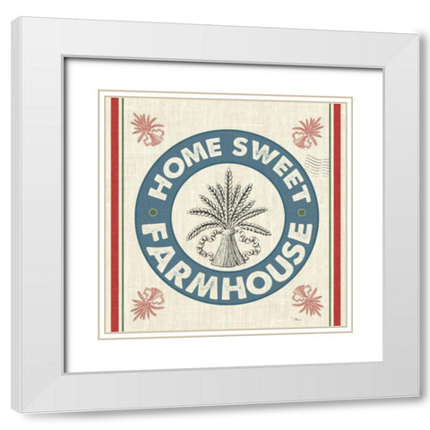 Sweet Farmhouse I No 100 White Modern Wood Framed Art Print with Double Matting by Pela Studio