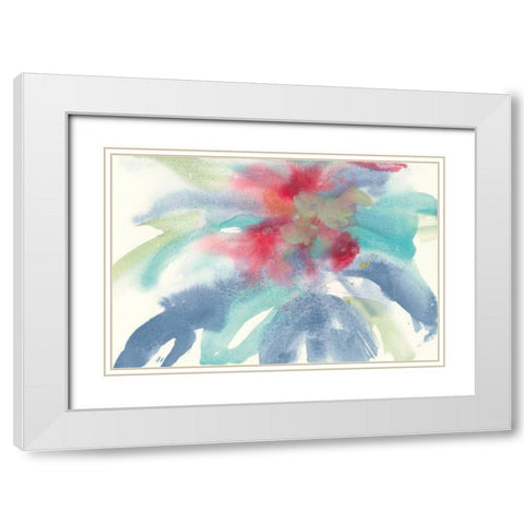 Dusting of Mint I White Modern Wood Framed Art Print with Double Matting by Paschke, Chris