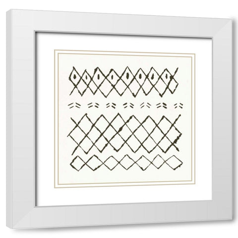 Nordic Vibes I White Modern Wood Framed Art Print with Double Matting by Hershey, Moira