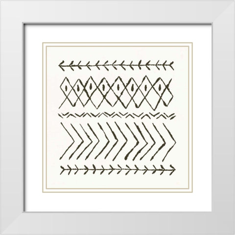 Nordic Vibes II White Modern Wood Framed Art Print with Double Matting by Hershey, Moira