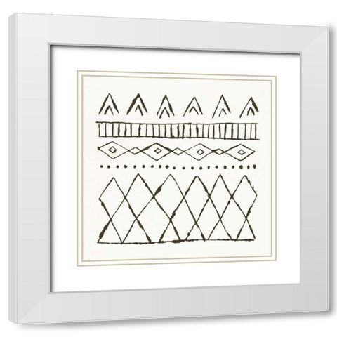 Nordic Vibes III White Modern Wood Framed Art Print with Double Matting by Hershey, Moira
