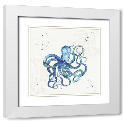 Deep Sea II No Words White Modern Wood Framed Art Print with Double Matting by Tavoletti, Anne