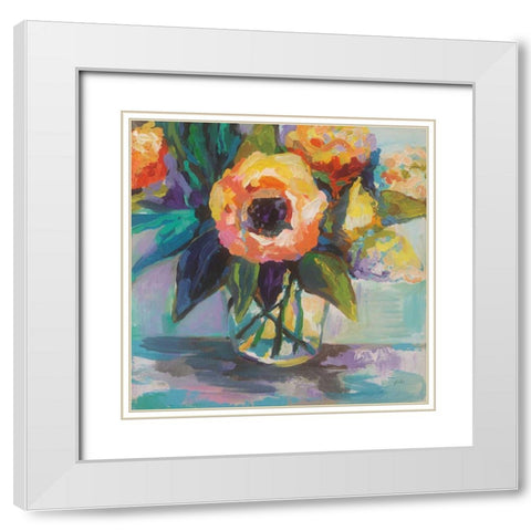 Baby Glow White Modern Wood Framed Art Print with Double Matting by Vertentes, Jeanette