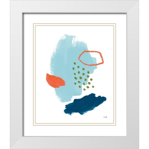 Eternal Optimist II White Modern Wood Framed Art Print with Double Matting by Hershey, Moira