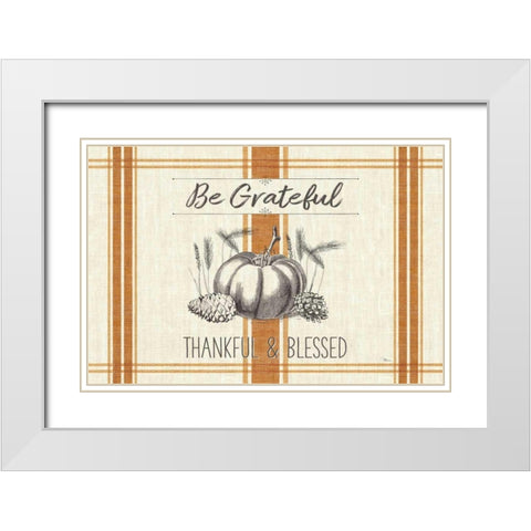 Autumn Farmhouse I v2 White Modern Wood Framed Art Print with Double Matting by Pela Studio