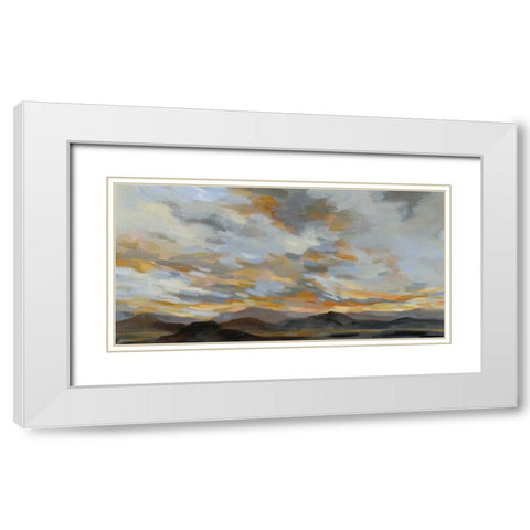 High Desert Sky I White Modern Wood Framed Art Print with Double Matting by Vassileva, Silvia