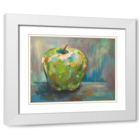 Apple White Modern Wood Framed Art Print with Double Matting by Vertentes, Jeanette