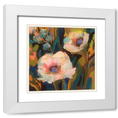 Dances White Modern Wood Framed Art Print with Double Matting by Vertentes, Jeanette