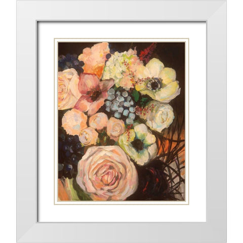 Wedding Bouquet White Modern Wood Framed Art Print with Double Matting by Vertentes, Jeanette