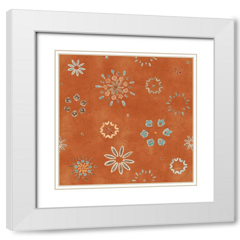 Autumn Friends Pattern VIB White Modern Wood Framed Art Print with Double Matting by Urban, Mary