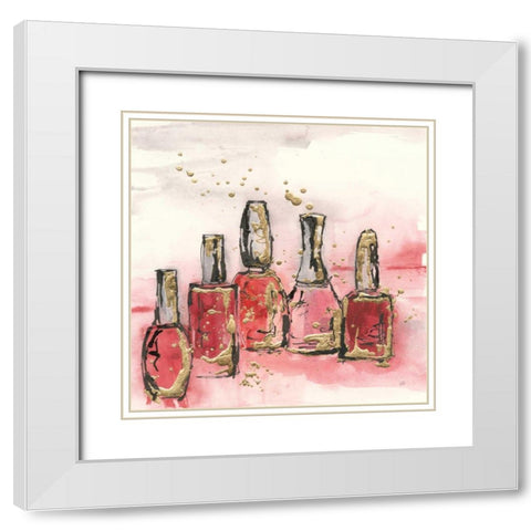 Fashion First VI White Modern Wood Framed Art Print with Double Matting by Paschke, Chris
