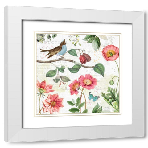 Studio Botanicals II White Modern Wood Framed Art Print with Double Matting by Pertiet, Katie