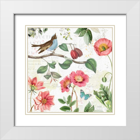 Studio Botanicals II White Modern Wood Framed Art Print with Double Matting by Pertiet, Katie