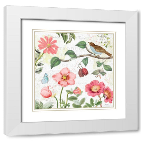 Studio Botanicals III White Modern Wood Framed Art Print with Double Matting by Pertiet, Katie