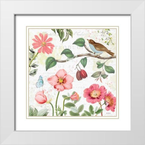 Studio Botanicals III White Modern Wood Framed Art Print with Double Matting by Pertiet, Katie