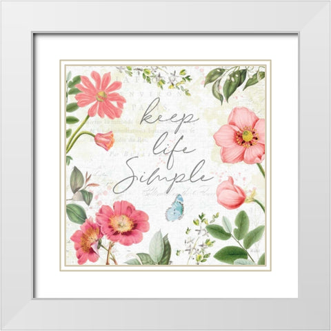 Studio Botanicals IV White Modern Wood Framed Art Print with Double Matting by Pertiet, Katie