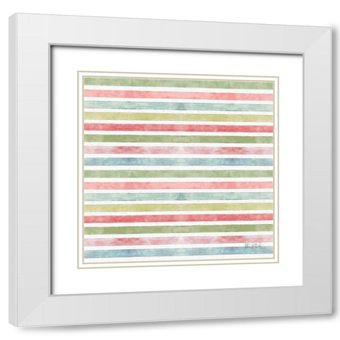 Studio Botanicals Pattern III White Modern Wood Framed Art Print with Double Matting by Pertiet, Katie