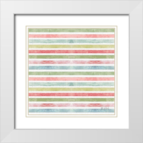 Studio Botanicals Pattern III White Modern Wood Framed Art Print with Double Matting by Pertiet, Katie