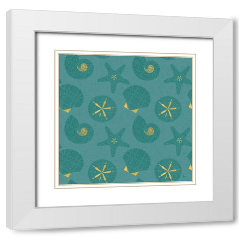 Coastal Lace Step 08C White Modern Wood Framed Art Print with Double Matting by Aiken, Jess